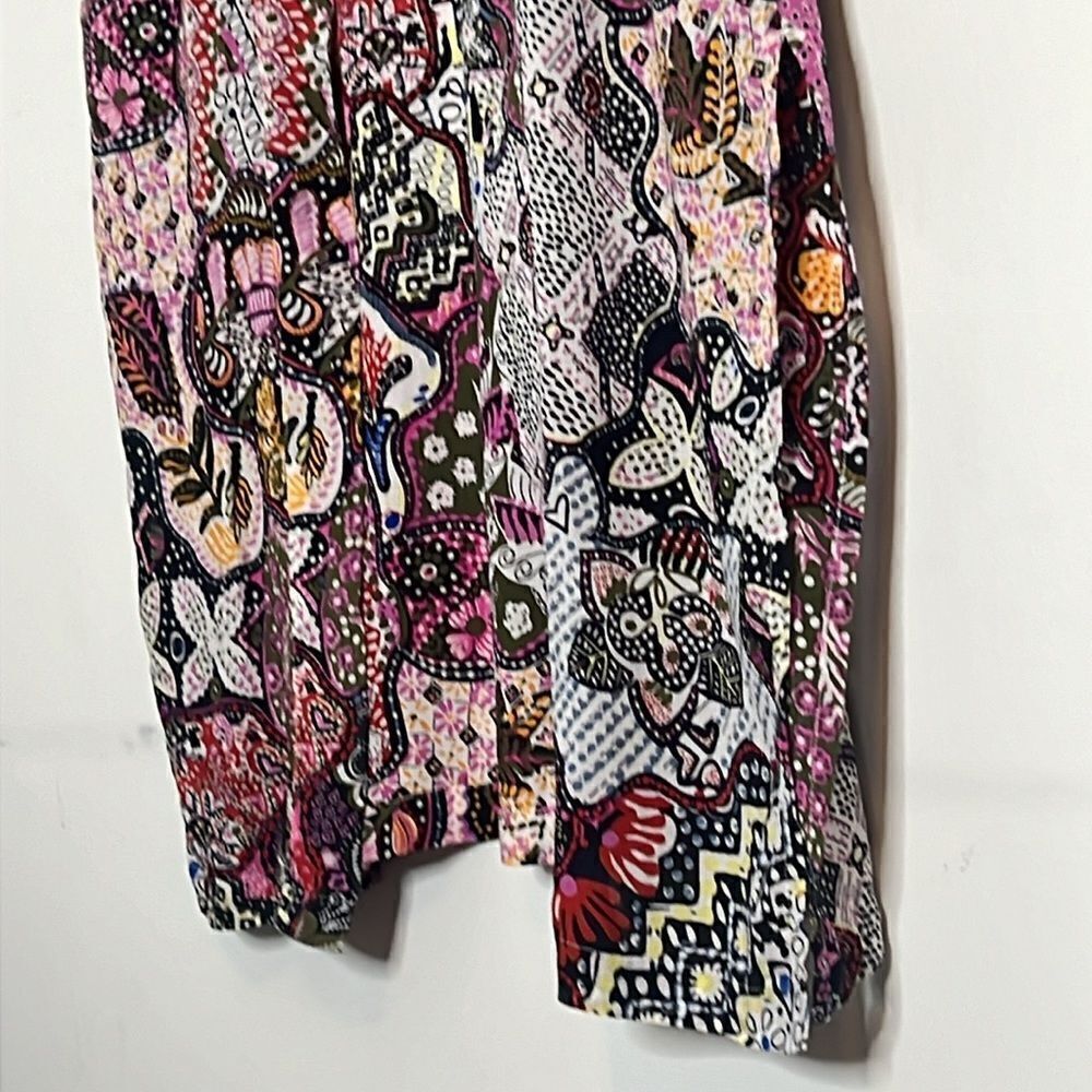 Loft Floral Print Boho Open Front Lightweight Duster Kimono - Picture 6 of 8